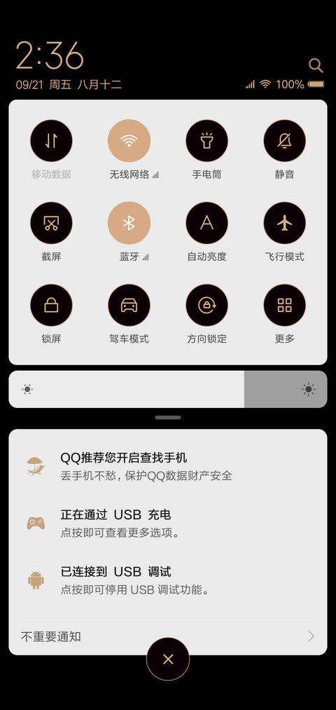 极简黑金 screenshot