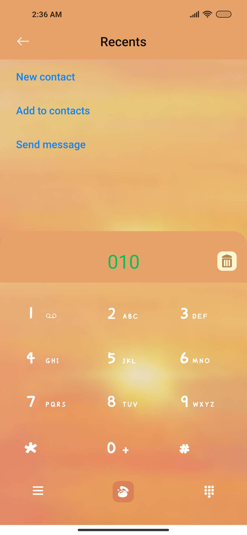 sunset widget screenshot