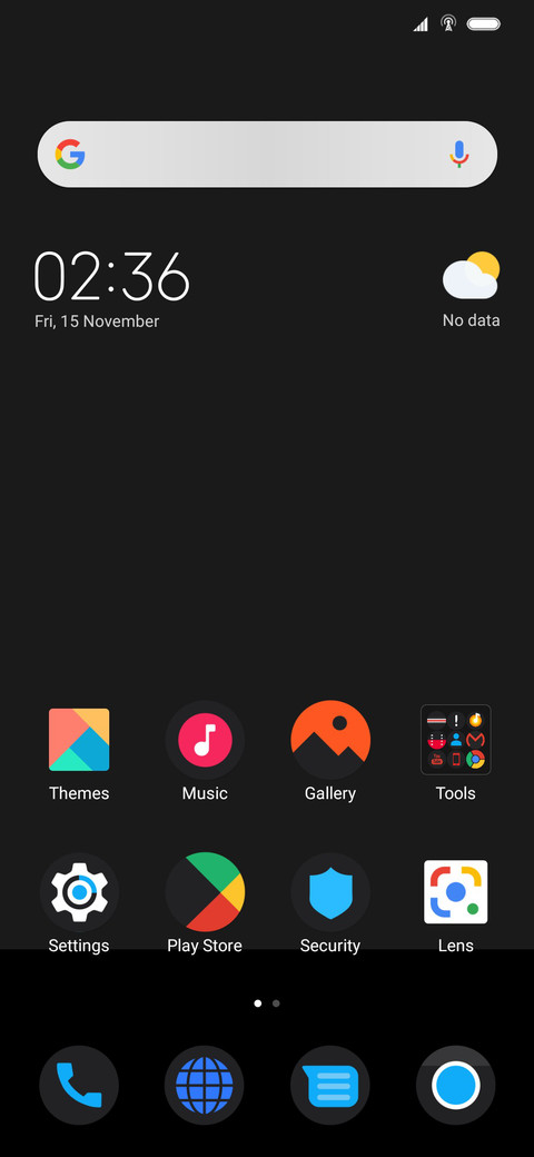 Dark Grey Pie v1.1 screenshot