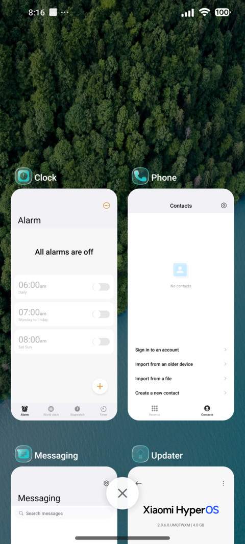 VK BLUE OS screenshot