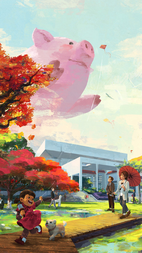 Flying Pig and Girl screenshot