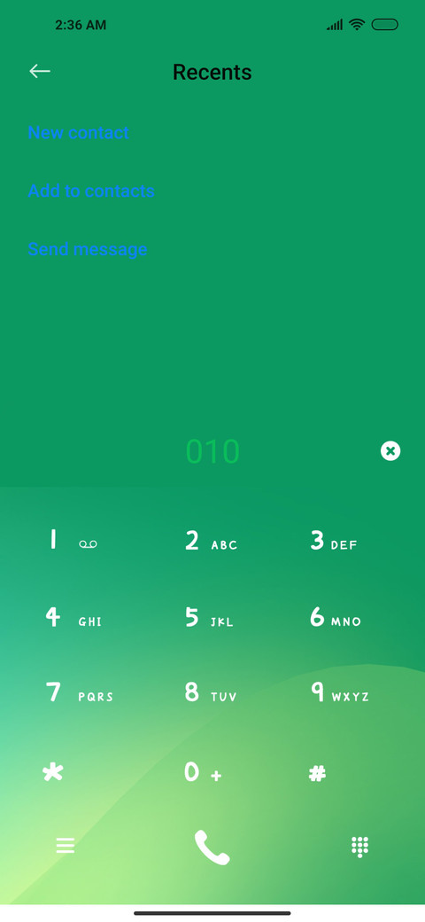 Gradient screenshot