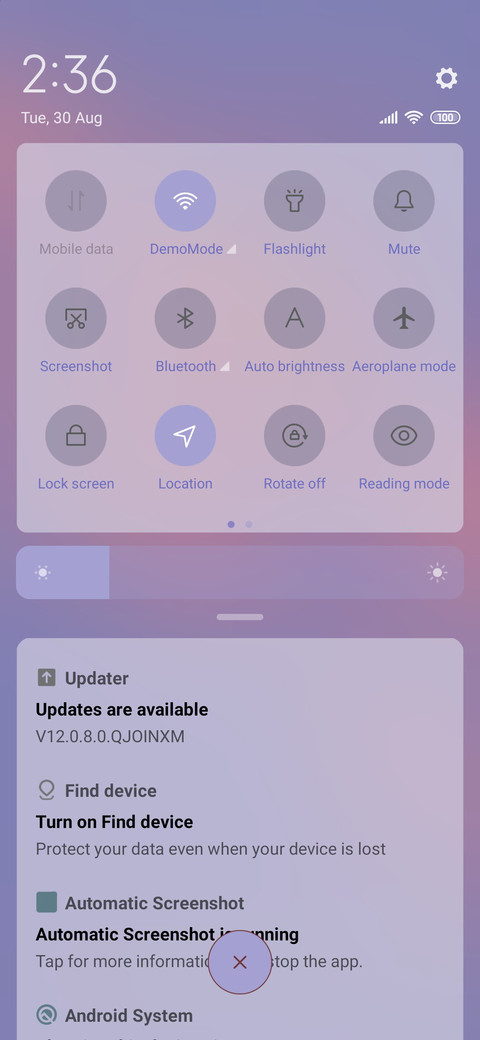 Rose and stars screenshot