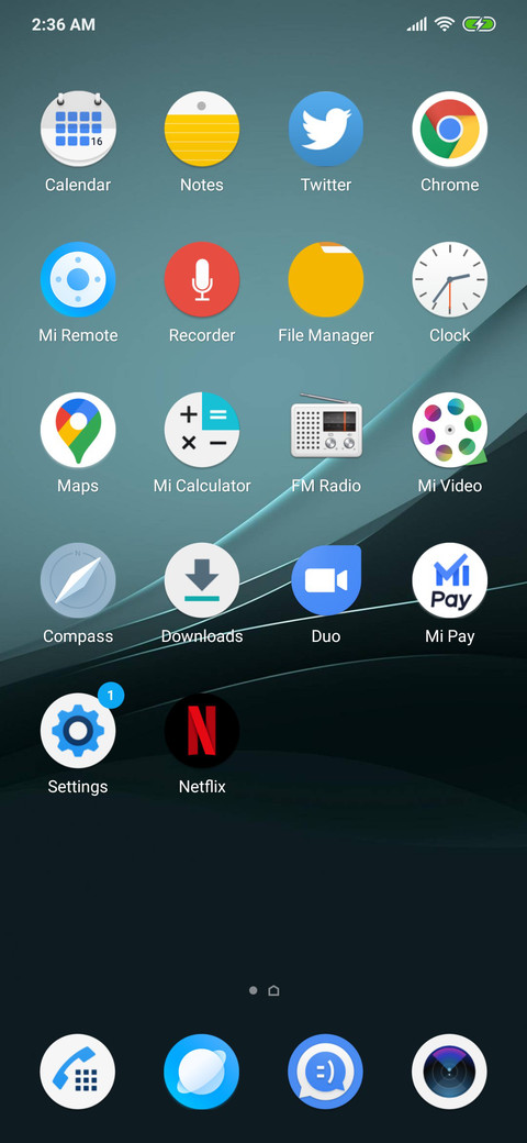 New Xperia screenshot