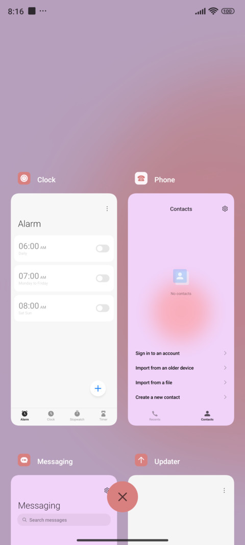 Minimalist Pink screenshot