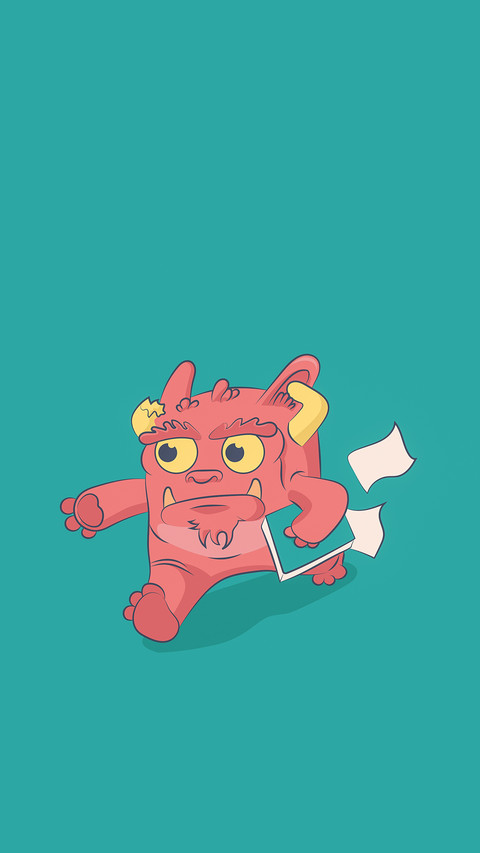 Monsters run away while carrying documents screenshot