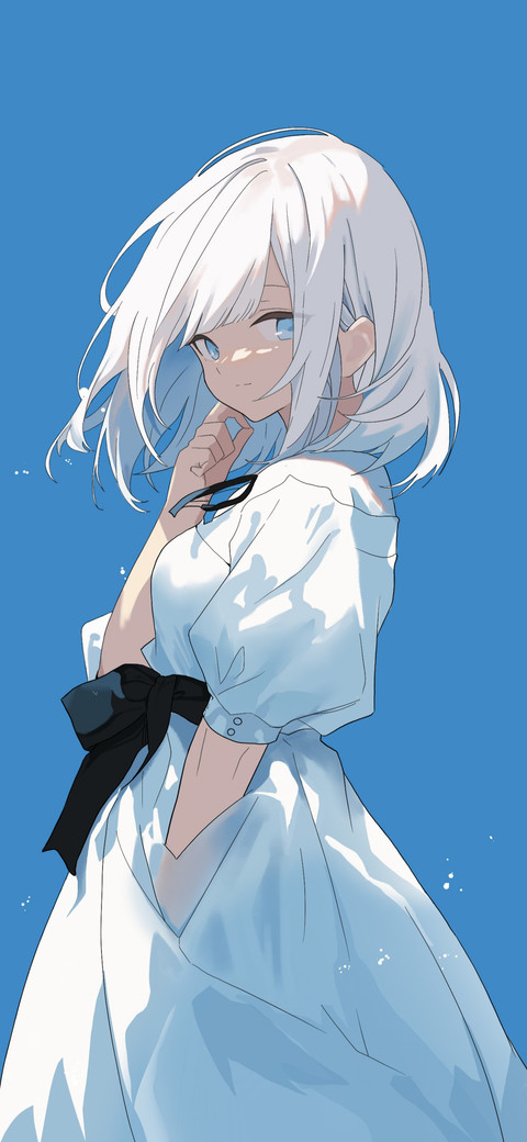 心动简约 蓝白少女 screenshot