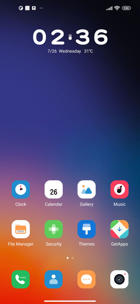 Colorful screenshot
