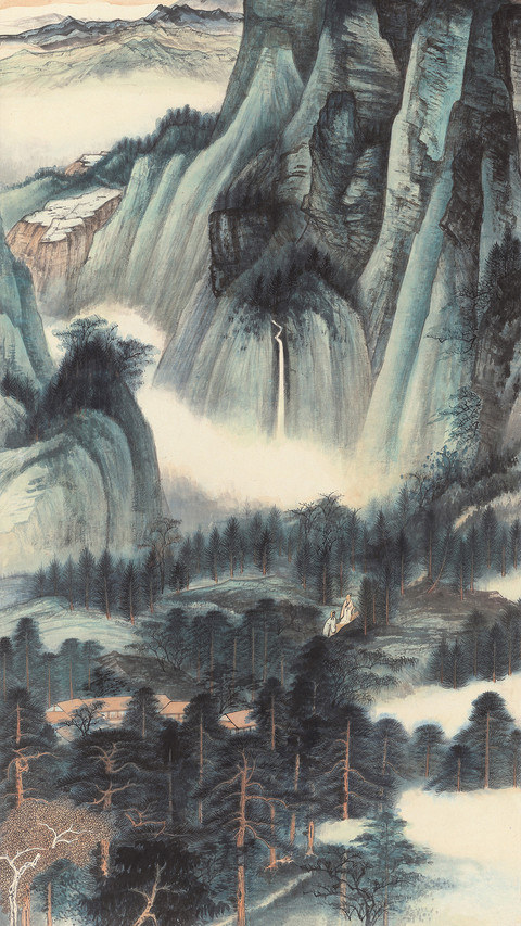 感受张大千画中的山水秘境 screenshot