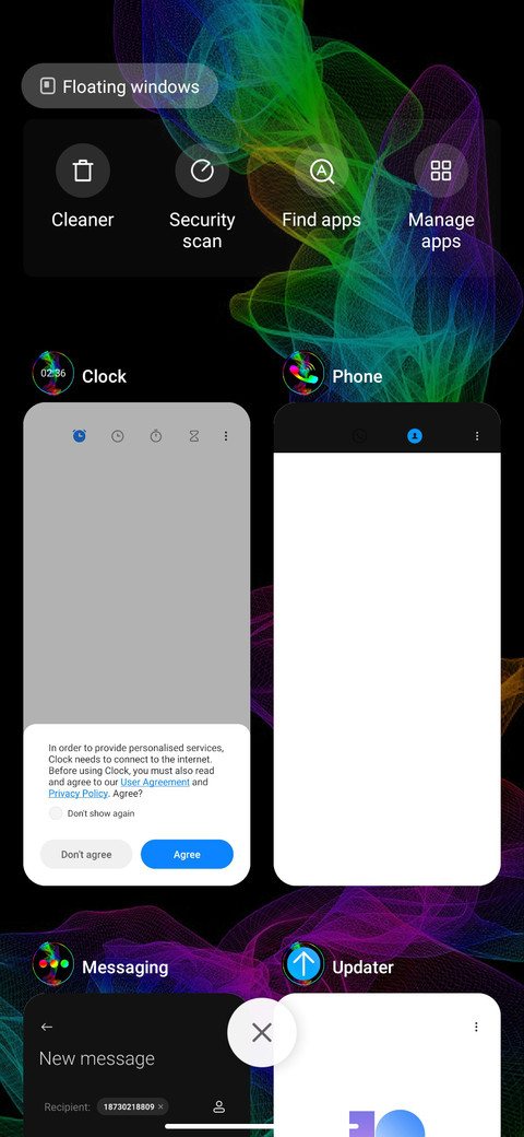 Colorful waves screenshot