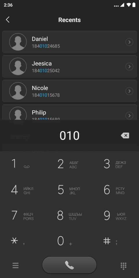 Grey MIEMUIOS screenshot