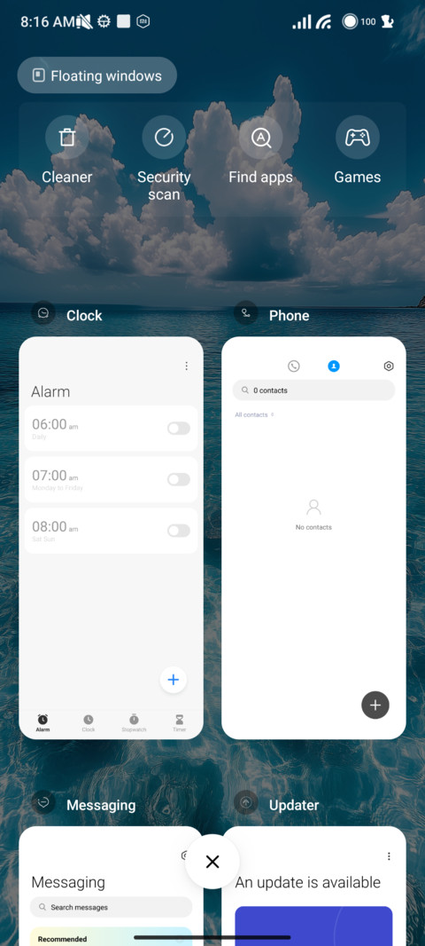 blue sea screenshot