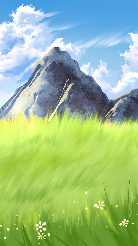 Natural landscape illustration screenshot