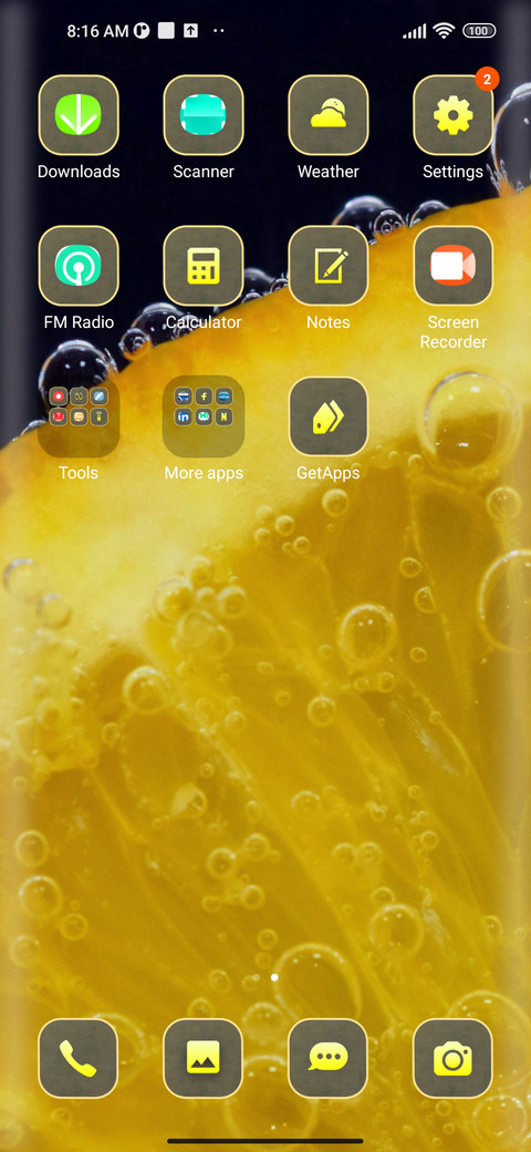 colorful orange screenshot