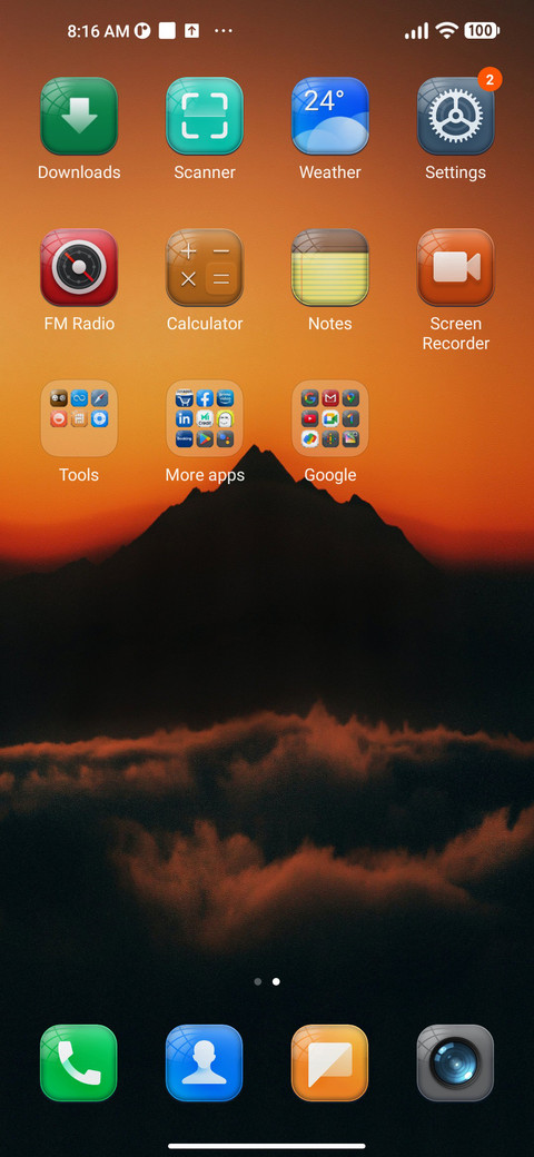 Mountain night screenshot