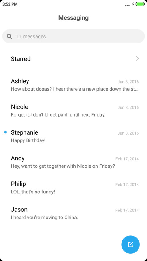 MInote3 screenshot