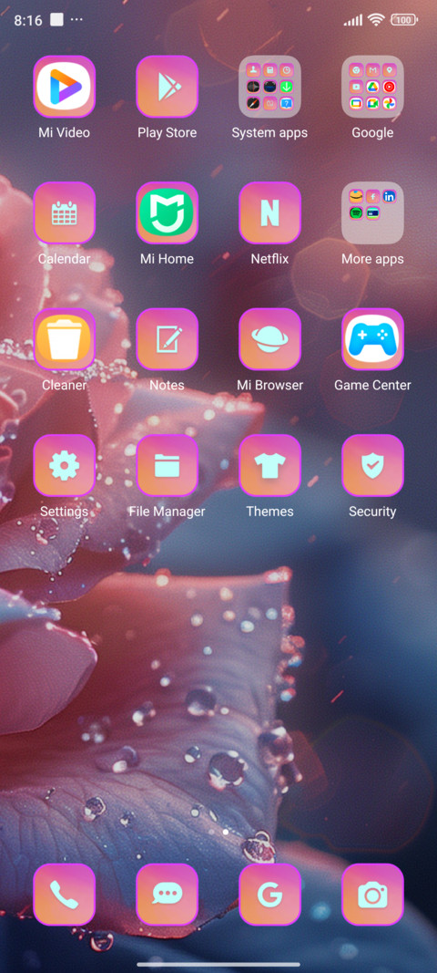 Rain rose screenshot