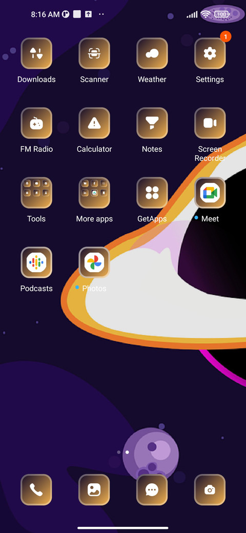Minimal Panet screenshot
