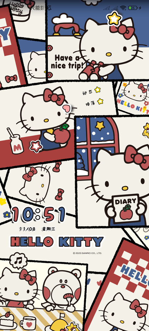 HelloKitty复古拼贴 screenshot