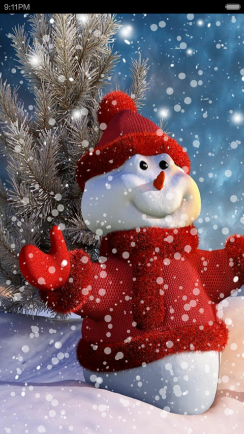 Christmas snowfall screenshot