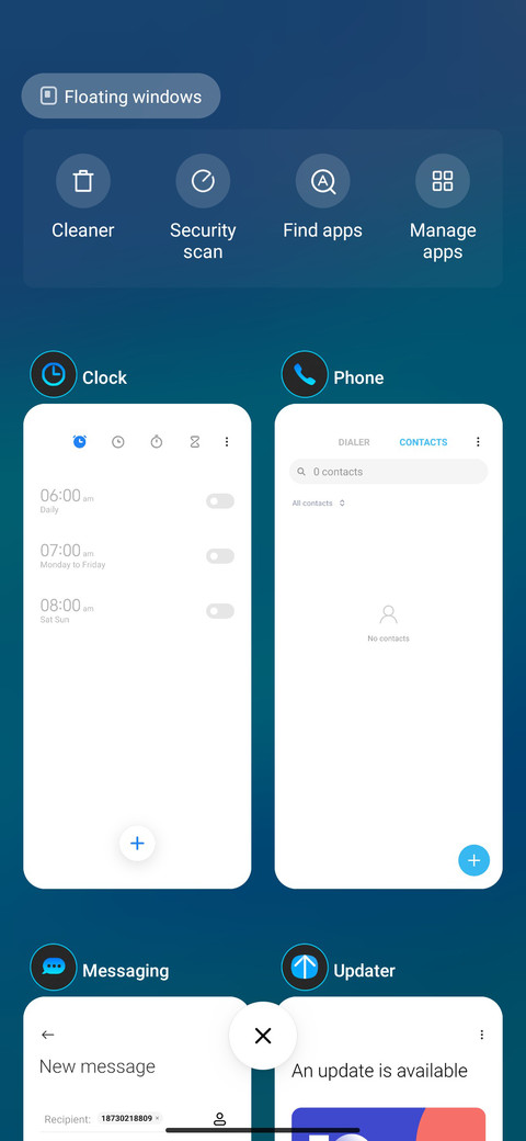Abstract form screenshot
