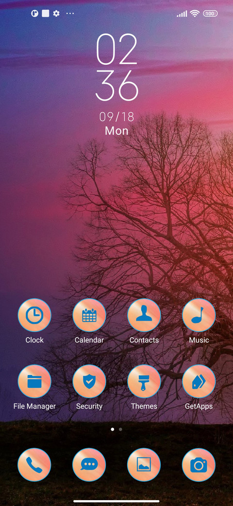 pastel sunset screenshot
