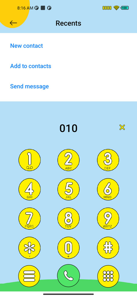 Yellow screenshot