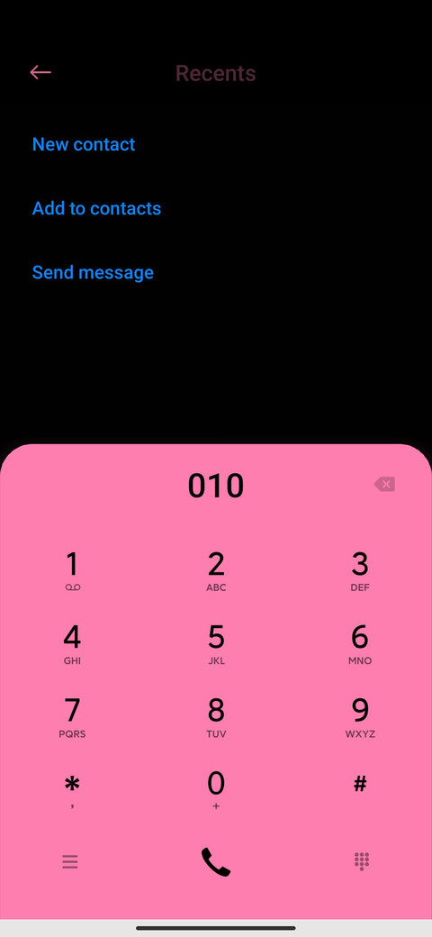 Black Pink Clock screenshot