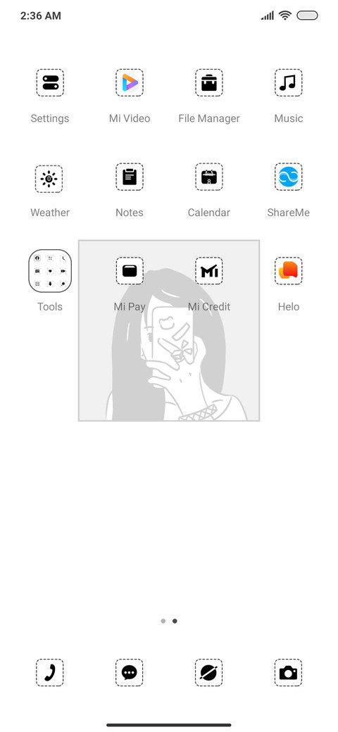 Cartoon girl screenshot
