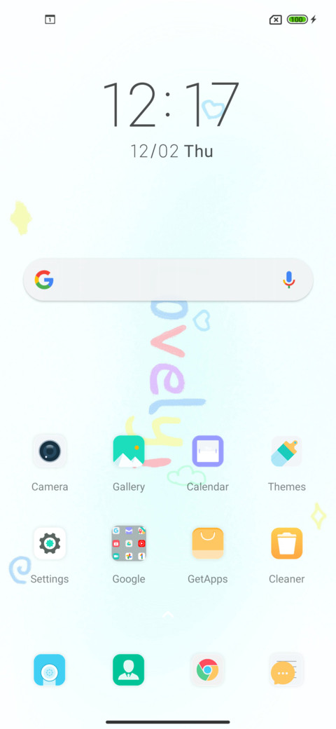 Colored text screenshot