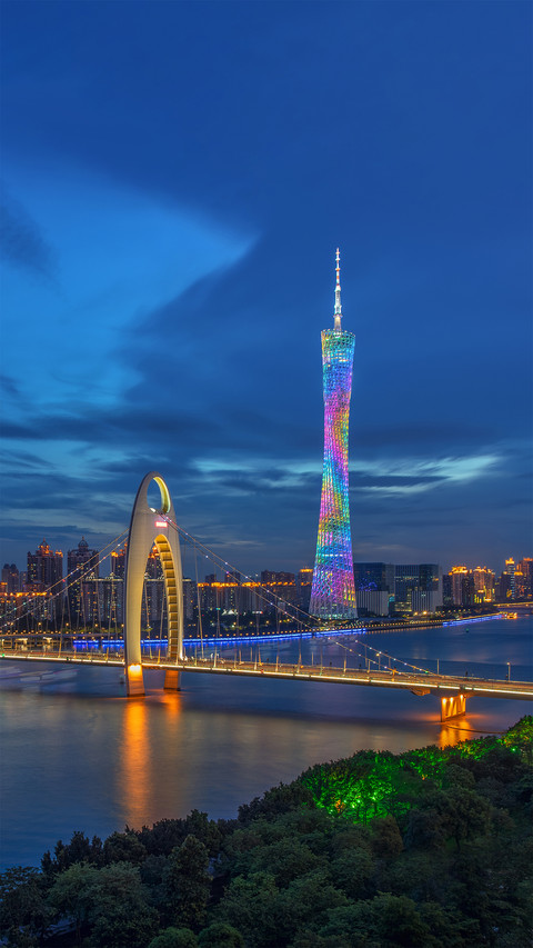 广东的城市夜景 screenshot