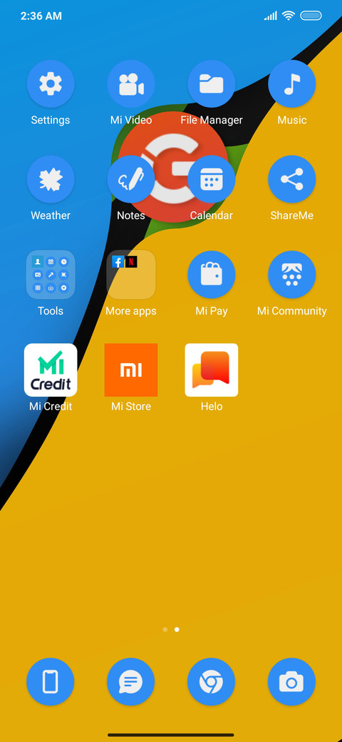 Stock Android screenshot