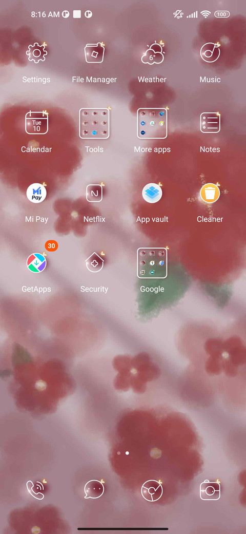 Romantic camellia screenshot