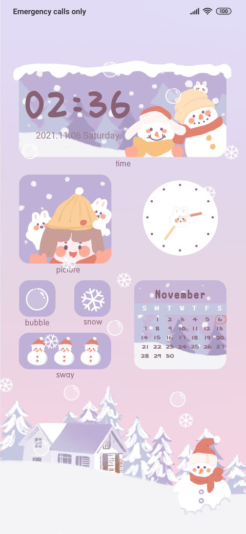 Snowy winter screenshot