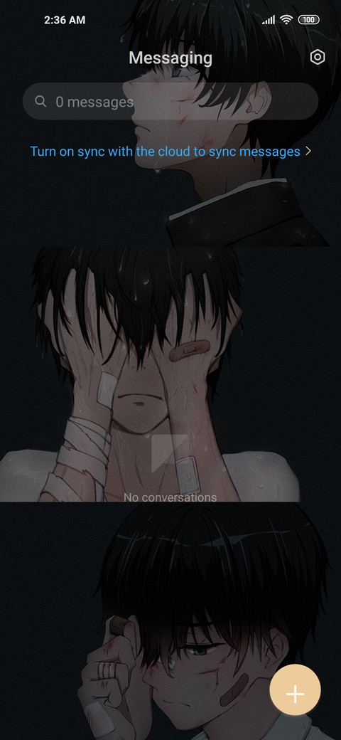 Hide the sad screenshot