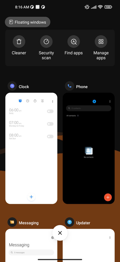 Orange screenshot
