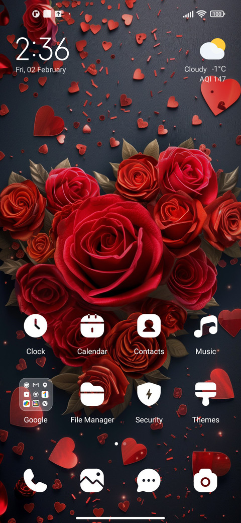 Rose heart screenshot