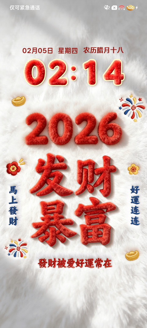 毛绒 2026发财暴富 screenshot
