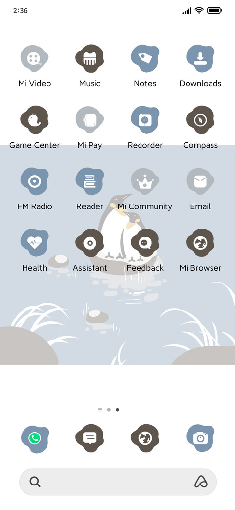 A winter snowfall screenshot
