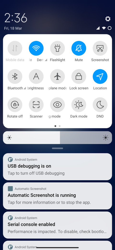 Android X v12 screenshot