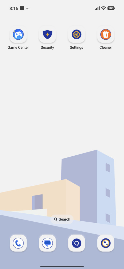 Orange Blue Corner screenshot