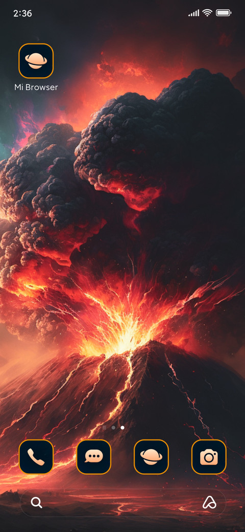 volcano scene screenshot