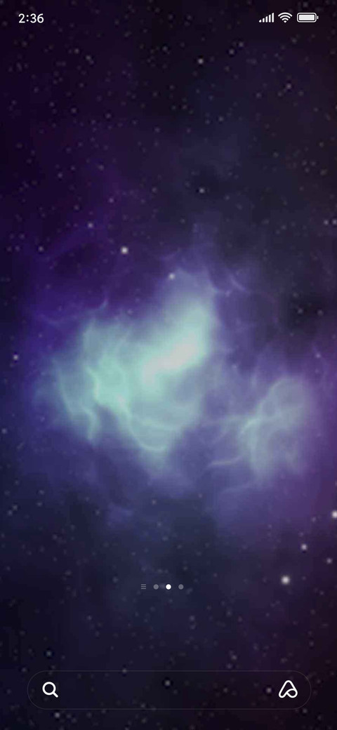 Starry sky screenshot