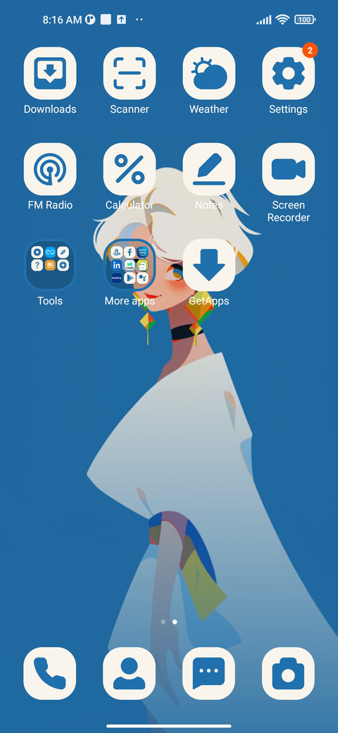 The girl in white screenshot