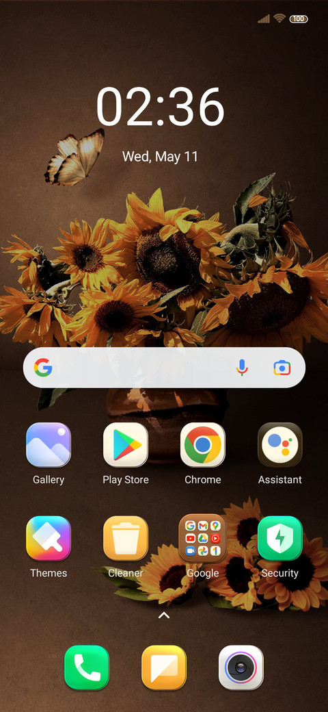 Golden sunflower screenshot