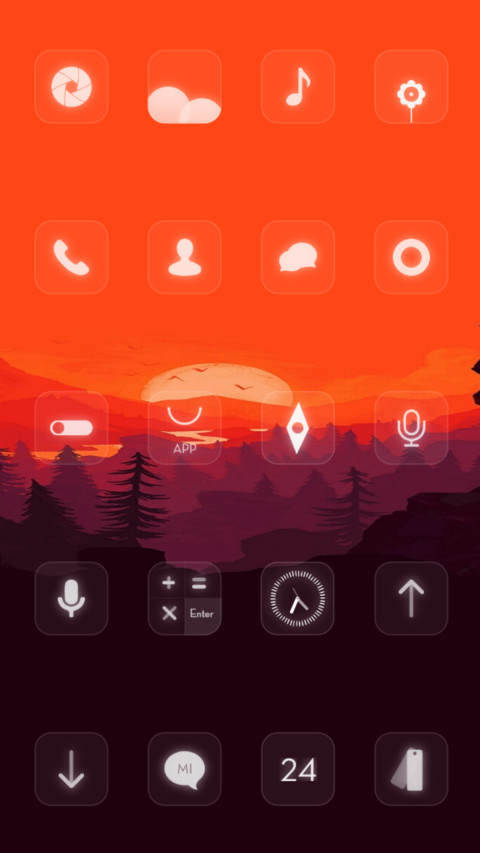 Dark Orange v10 screenshot