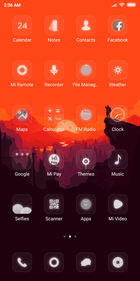 Dark Orange v10 screenshot