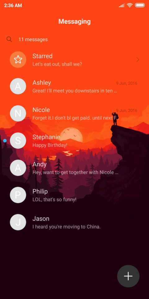 Dark Orange v10 screenshot