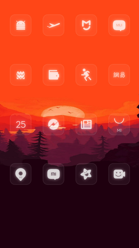 Dark Orange v10 screenshot