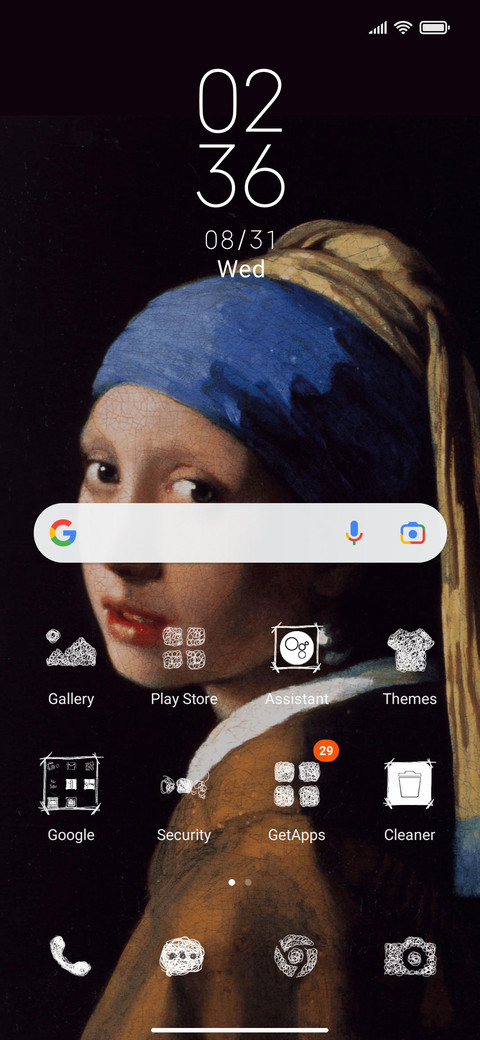 Pearl earring screenshot